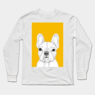 French Bull Terrier ( yellow background ) Long Sleeve T-Shirt